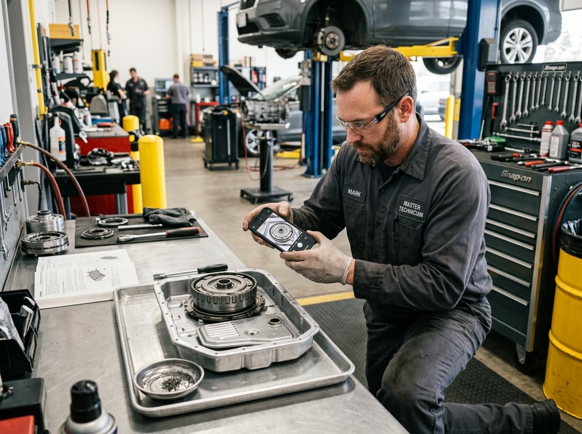 Bay-side Technician Capturing Teardown Evidence