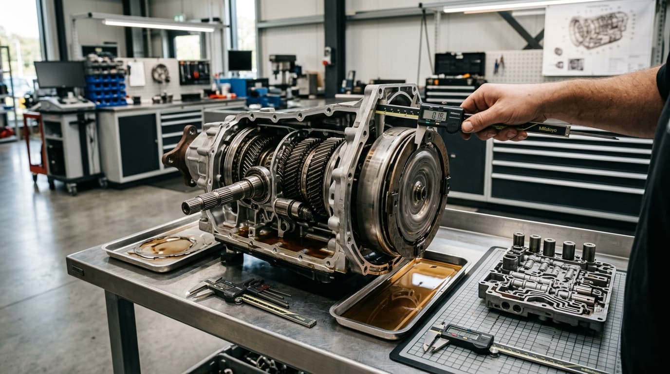 10R80 Teardown Bench Multimodal Inspection